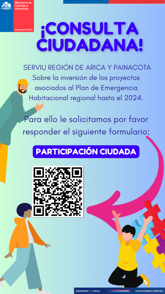 Volante informativo con enlace al formulario Consulta Ciudadana